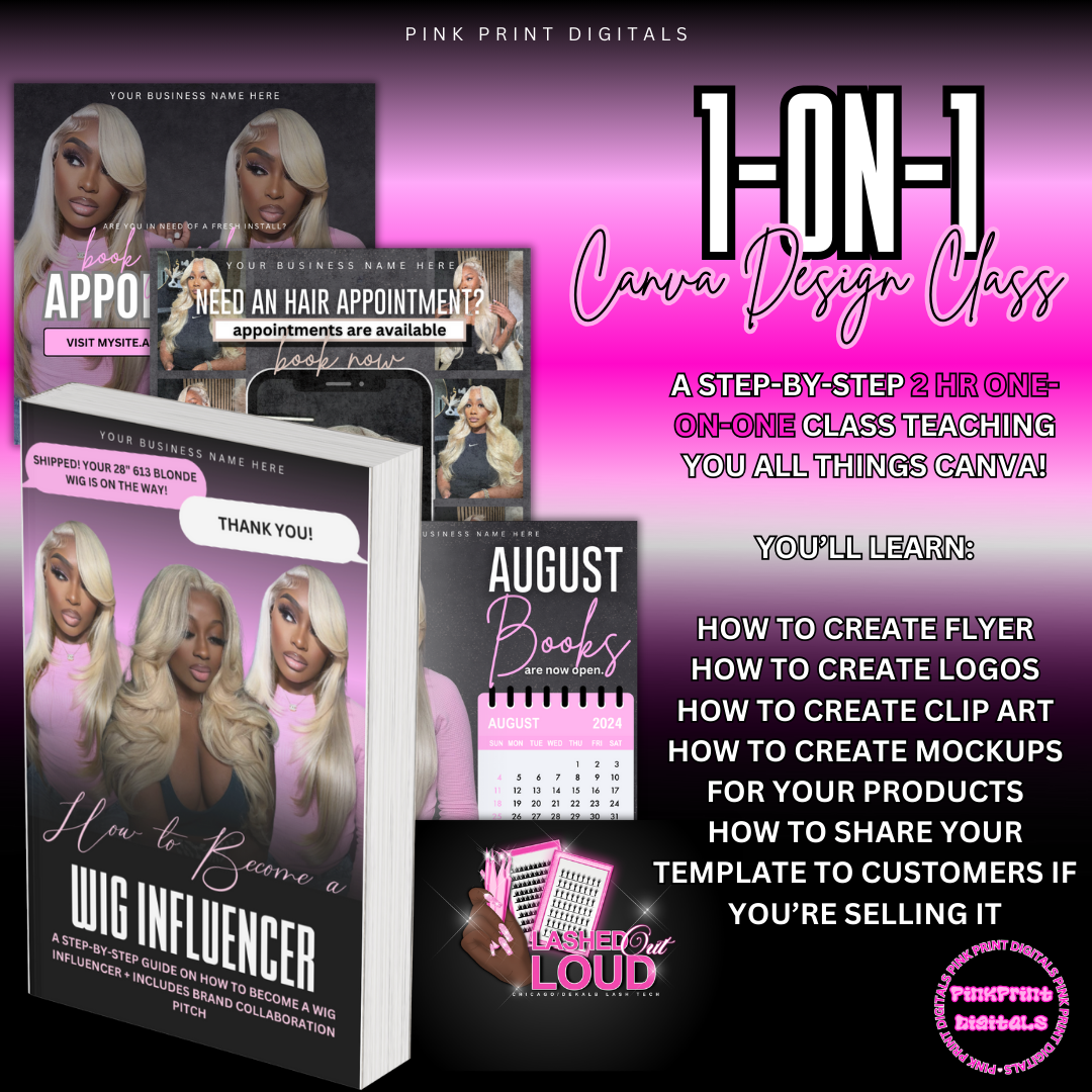 2 Hour One-On-One Canva Design Class