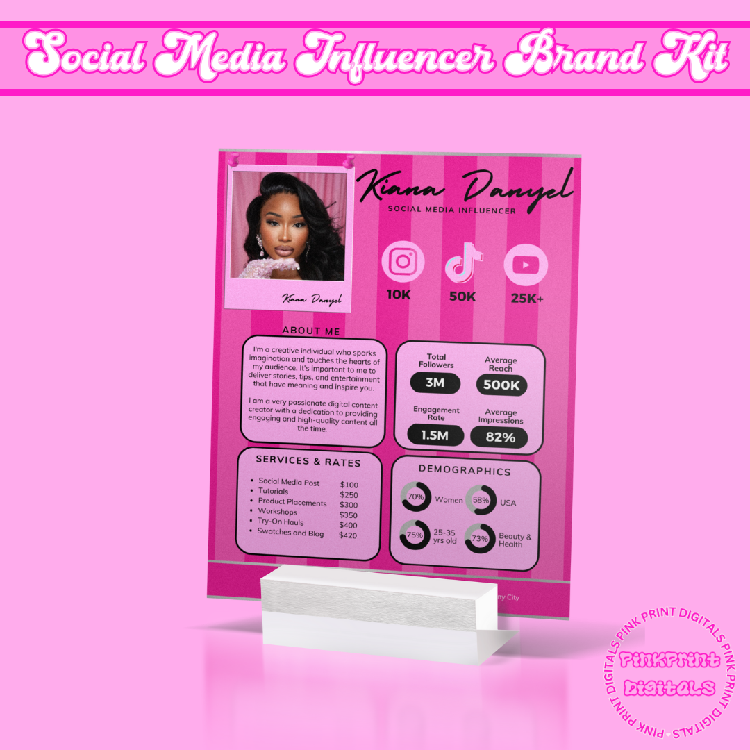 Social Media Influencer Brand Kit