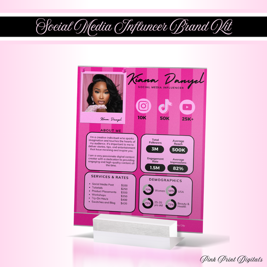 Social Media Influencer Brand Kit
