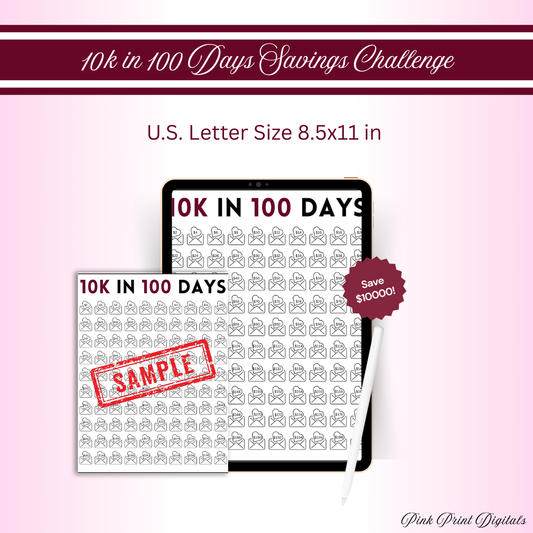 10K in 100 Days Savings Challenge | Save $10000