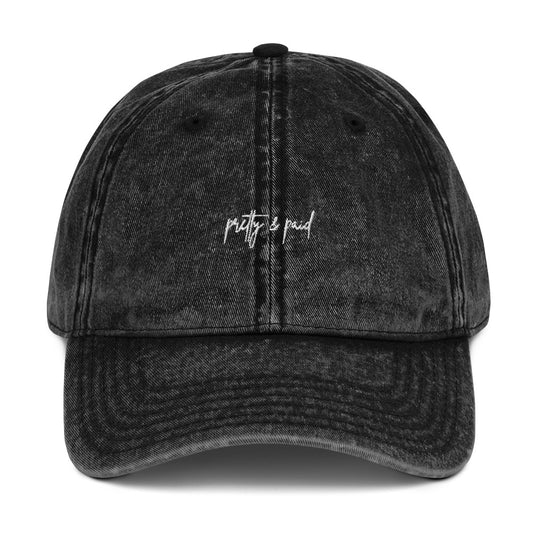 "pretty & paid" Embroidery Cap